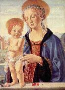 LEONARDO da Vinci Small devotional picture by Verrocchio oil